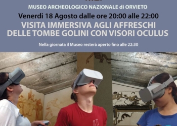 Visita in 3D delle tombe Golini al Museo archeologico nazionale