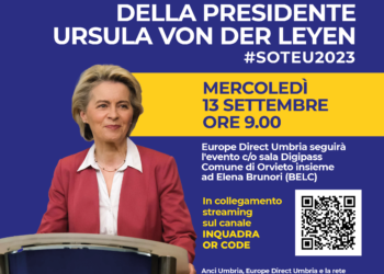 Diretta streaming del discorso sullo Stato dell’Unione della presidente della Commissione Europea
