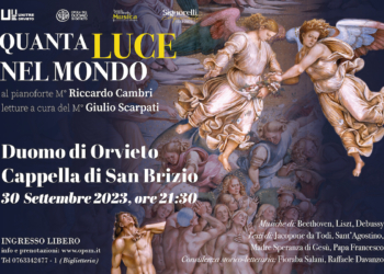 “Quanta luce nel mondo” con Giulio Scarpati e Riccardo Cambri, nella Cappella di San Brizio del Duomo di Orvieto