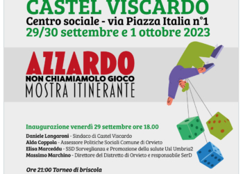 “Azzardo non chiamiamolo gioco”, a Castel Viscardo la mostra itinerante per contrastare la ludopatia con l’ironia