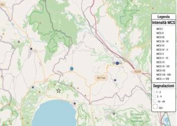 Sciame sismico sull’Alfina, la scossa più forte di magnitudo 3,1