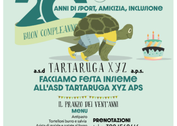 Tartaruga xyz compie venti anni. Grande festa allo Scalo Community Hub