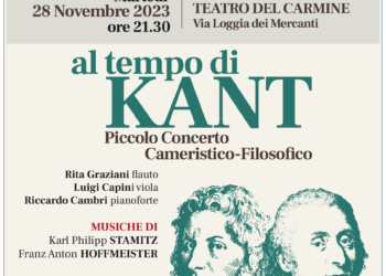 “Al tempo di Kant”, piccolo concerto cameristico-filosofico curato dal m° Cambri
