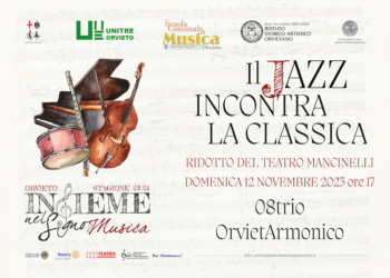“Insieme – Nel segno della Musica”, appuntamento con “08trio” e “OrvietoArmonico”