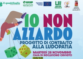 “Io non azzardo”,  due giornate formative per combattere la ludopatia