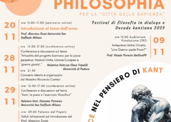 Si apre la tre giorni “Orvieto in Philosophia – Decade Kantiana e Orvieto a Due Voci”