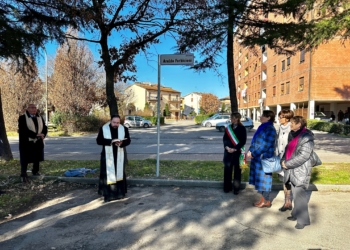 Intitolato ad Araldo Forbicioni il piazzale antistante la chiesa di Ciconia