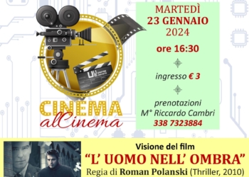 CINEMAalCinema all’UniTre: apre “L’uomo nell’ombra”