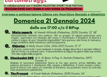 Nuovi appuntamenti per la Rassegna cinematografica in solidarietà con Gaza e tutta la Palestina