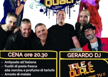 Al Dancing-Agorà c’è la cena-spettacolo “Tali e Quali .. o quasi”