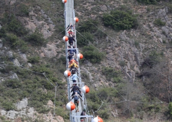 Percorribile il ponte tibetano di Sellano: “Un nuovo forte attrattore per la promozione turistica della nostra Regione”