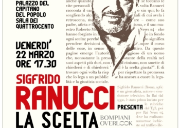 “La scelta” di Sigfrido Ranucci: a Palazzo del Popolo il 22 marzo