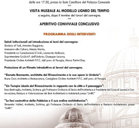 “Bramante e il suo tempio” protagonisti a Todi