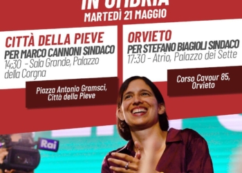 La segretaria del Partito Democratico Elly Schlein sarà a Orvieto