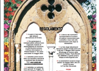 Orvieto in fiore 2024: torna il concorso degli addobbi con i colori dei quartieri. Il regolamento