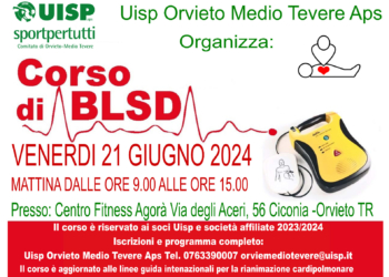 Corso Blsd organizzato da Uisp: appuntamento il 21 giugno al Centro Fitness Agorà