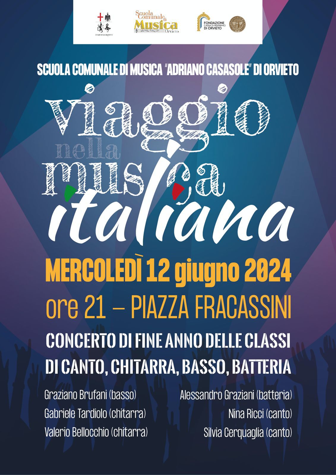 Viaggio nella musica italiana in Piazza Fracassini - Orvietosì.it