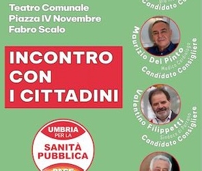 “Umbria per la Sanità Pubblica e la Pace”, incontro con i cittadini