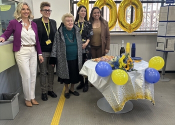 Festeggiati nell’ufficio postale di San Venanzo i 100 anni di Amelia Franceschini