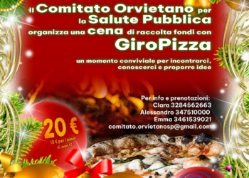 Comitato Orvietano per la Salute Pubblica organizza una cena conviviale per raccolta fondi