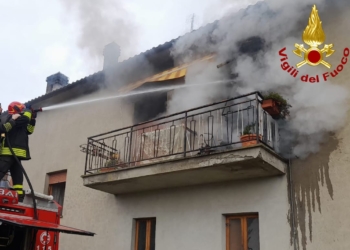 Incendio appartamento a Pian del Vantaggio