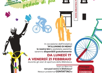 Bici elettriche gratis per cittadini e turisti, la biblioteca comunale aderisce a “M’illumino di meno”