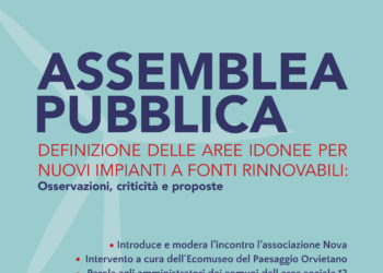 Nuovi impianti a fonti rinnovabili: assemblea pubblica per discutere di aree idonee e non