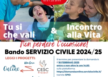 Centro Speranza, 5 posti a disposizione per il servizio civile universale