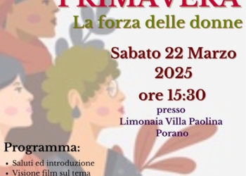 “Donne in primavera-La forza delle donne” alla Limonaia di Villa Paolina