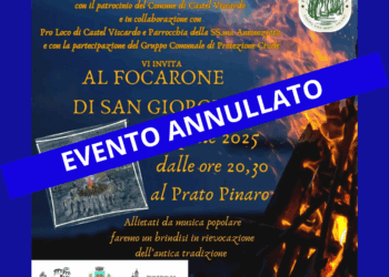 Annullato il tradizionale appuntamento con “Il Focarone di San Giorgio”