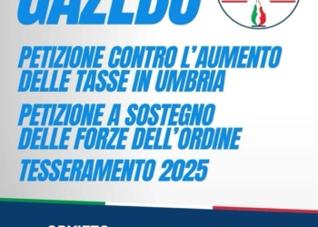 Fdi raccoglie firme contro l’aumento delle tasse in Umbria