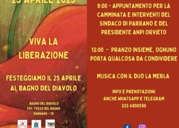 Lettera dela Sindaco di Parrano per il 25 aprile 2025
