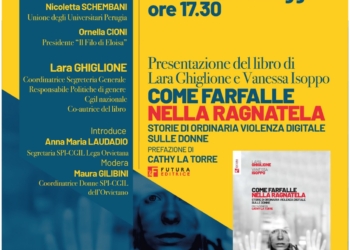 Violenza sulle donne, Lara Ghiglione presenta “Come farfalle nella ragnatella”