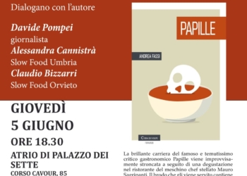Si presenta a Orvieto “Papille”, il romanzo d’esordio di Andrea Fassi