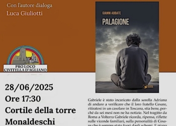 Nel Cortile della torre Monaldeschi si presenta il romanzo di Gianni Abbate “Palagione”