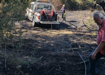 Incendi, volontari e mezzi della Protezione civile di Orvieto impegnati su tutto il territorio