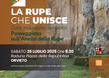 “La Rupe che unisce”, sabato 26 luglio una passeggiata lungo l’Anello