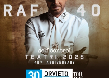“Self Control 40th Anniversary”, partirà da Orvieto il tour nei teatri di Raf