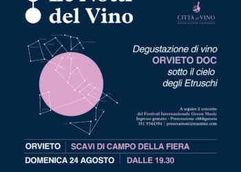 “Le Notti del Vino”, il 24 agosto degustazione sotto il cielo degli Etruschi con la musica di Morricone