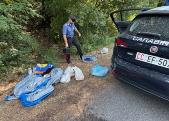 Blitz dei carabinieri nell’area boschiva di Santa Lucia: smantellato un bivacco