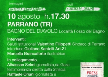 A Parrano “Be My Voice”: un diario per Gaza tra arte, testimonianza e solidarietà