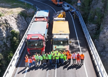 Eseguite le prove di carico sul Ponte della Ss448 di Baschi sul fosso Cerratello