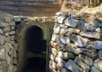 Lavori di consolidamento del ponte sulla Sp 10 a Montecchio