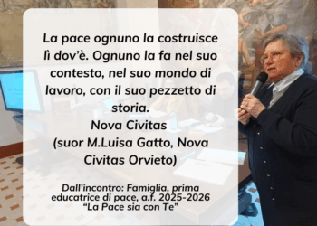 Nova Civitas: famiglia primo laboratorio di pace