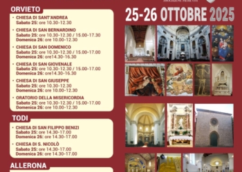 Pietre Vive, tornano le Giornate del Volontario di arte sacra a Orvieto, Todi, Bolsena e Allerona