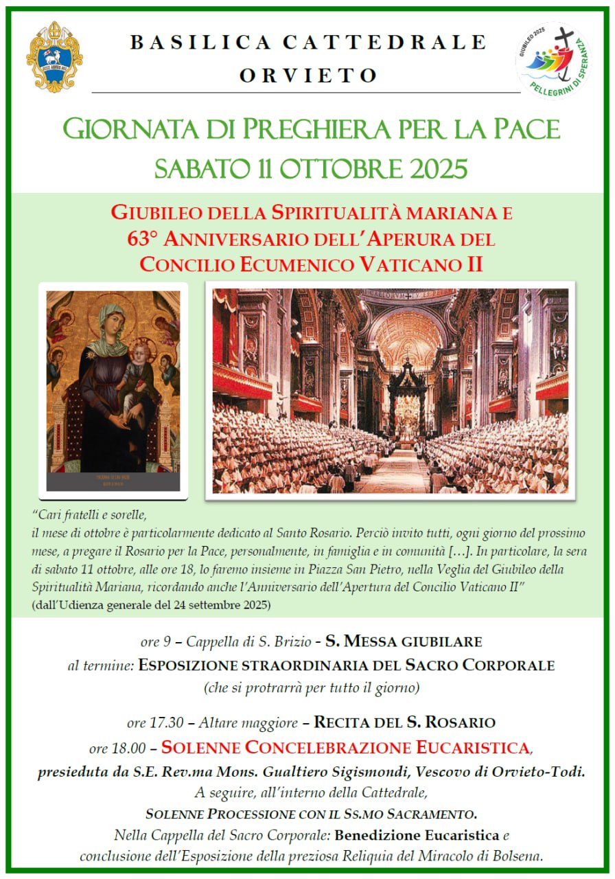 Orvieto celebra la Giornata di Preghiera per la Pace e il Giubileo ...