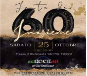 Il Comitato di Orvieto Classe 1965 organizza la cena dei sessantenni