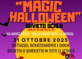 Venerdi 31 ottobre una festa da paura con “Magic Halloween” a Orvieto scalo