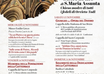 Orvieto celebra la Solennità della Dedicazione della Basilica Cattedrale di Santa Maria Assunta