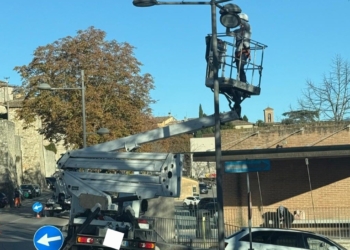 Todi, nuova luce su circonvallazione e mura urbiche